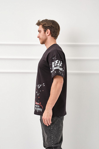 Футболка мужская Дорс футер черный