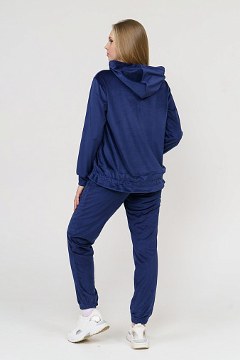 Костюм Уют велюр синий