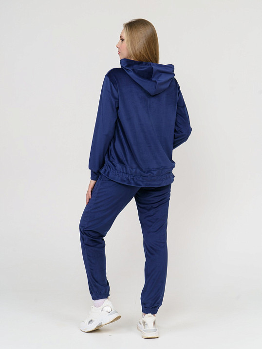 Костюм Уют велюр синий