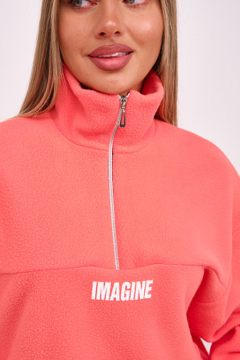 Толстовка жен. Тренд-2 флис персик