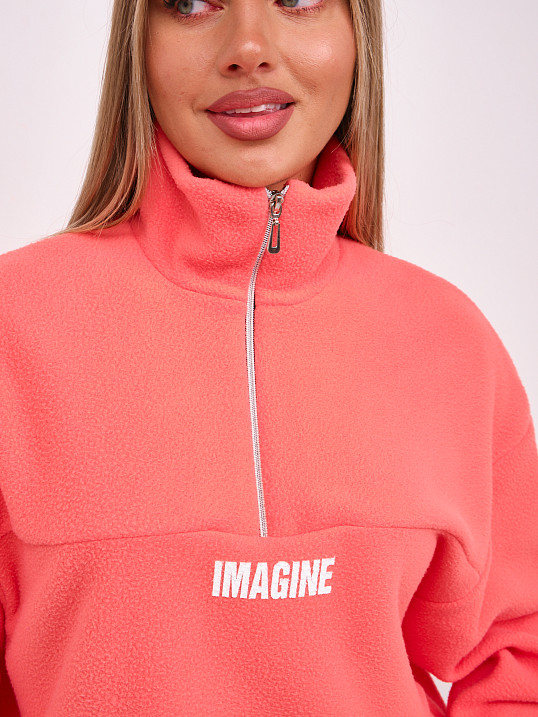 Толстовка жен. Тренд-2 флис персик