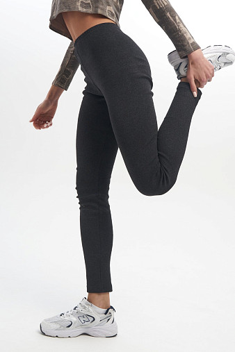 Лосины теплые антрацит