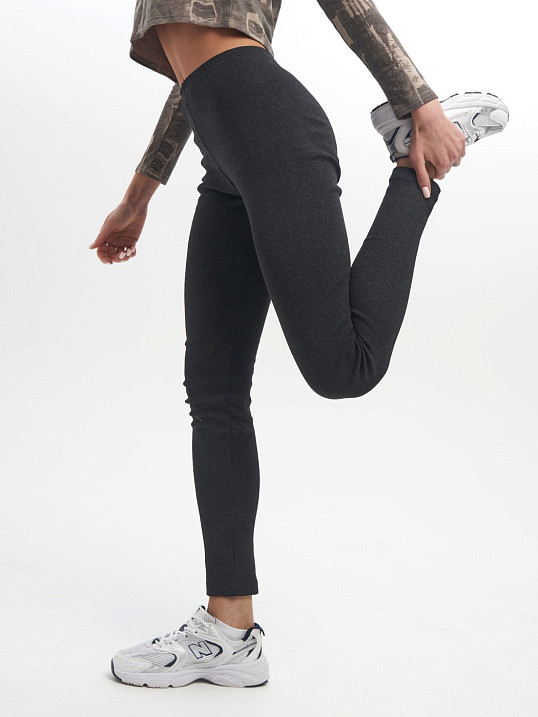 Лосины теплые антрацит