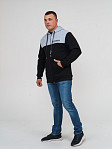 Толстовка мужская Фаворит черная 3-х нитка начес