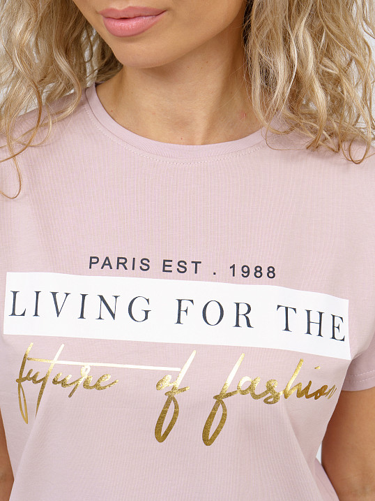 Футболка женская Имидж пыльная роза