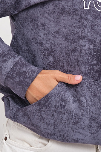 Толстовка женская Винтаж серый