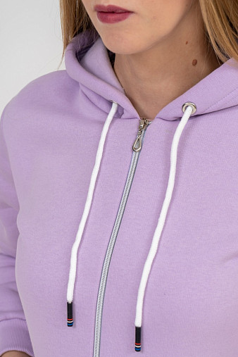 Толстовка женская Гамма на молнии лаванда