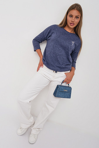 Джемпер Оливия индиго