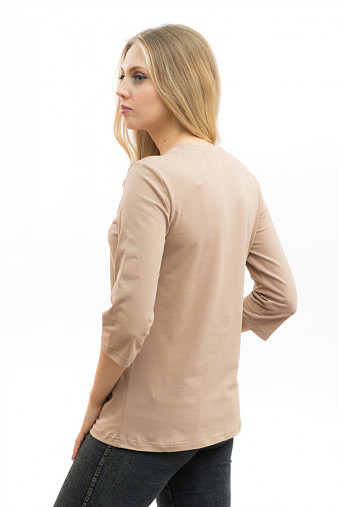 Лонгслив Элис рукав 3/4 капучино