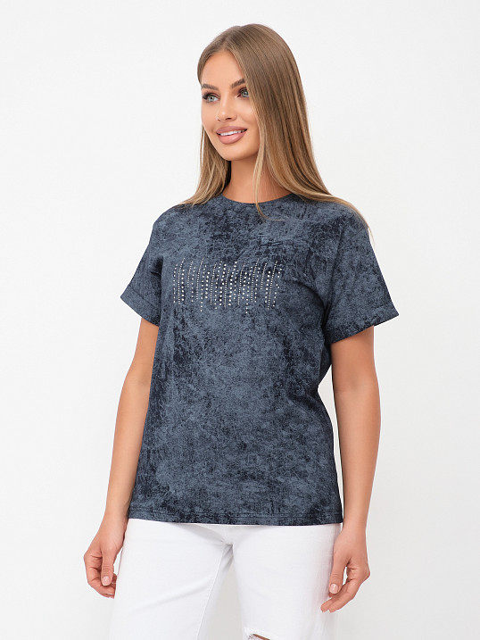 Футболка женская Арабеска т.индиго