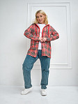 Рубашка Азарт-2 набивная красный/клетка