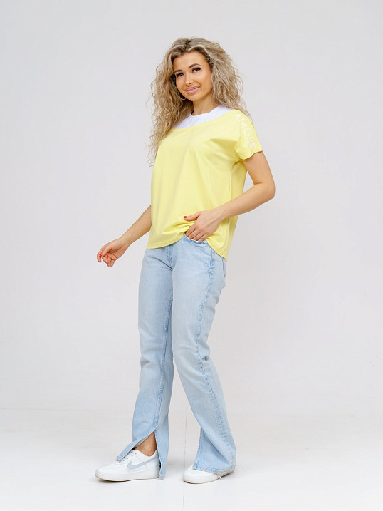 Футболка женская Аморе лимон