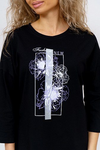 Лонгслив Стиль черный