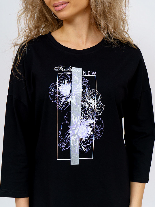 Лонгслив Стиль черный