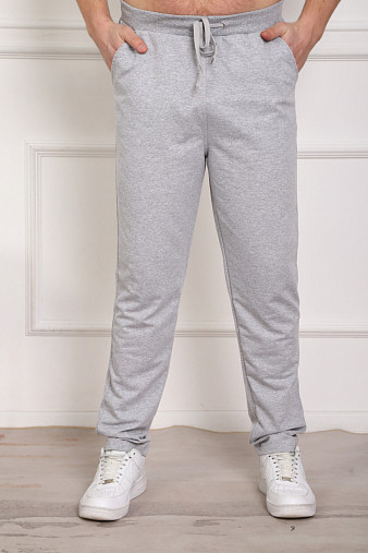 Брюки мужские без манжета серые