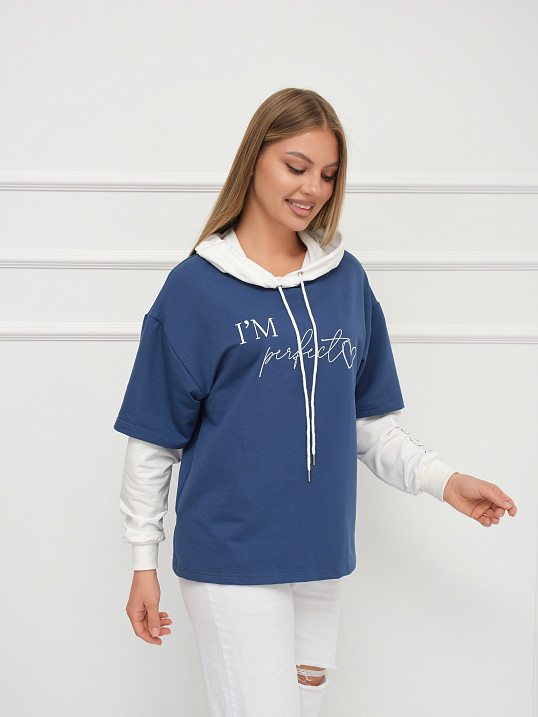 Толстовка женская Венди св.индиго