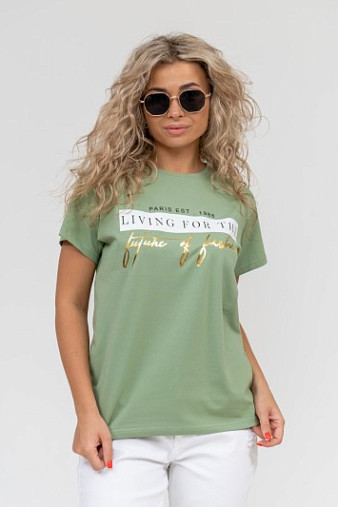 Футболка женская Имидж фисташка