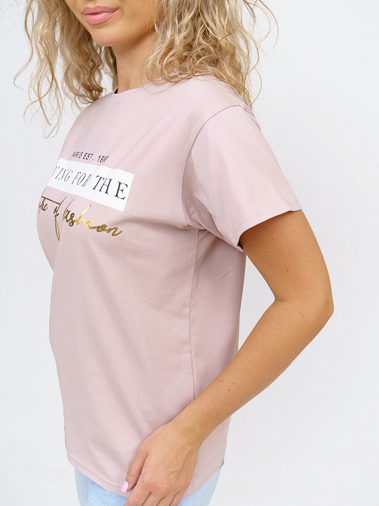 Футболка женская Имидж пыльная роза