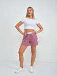 Шорты женские Рокси футер брусника