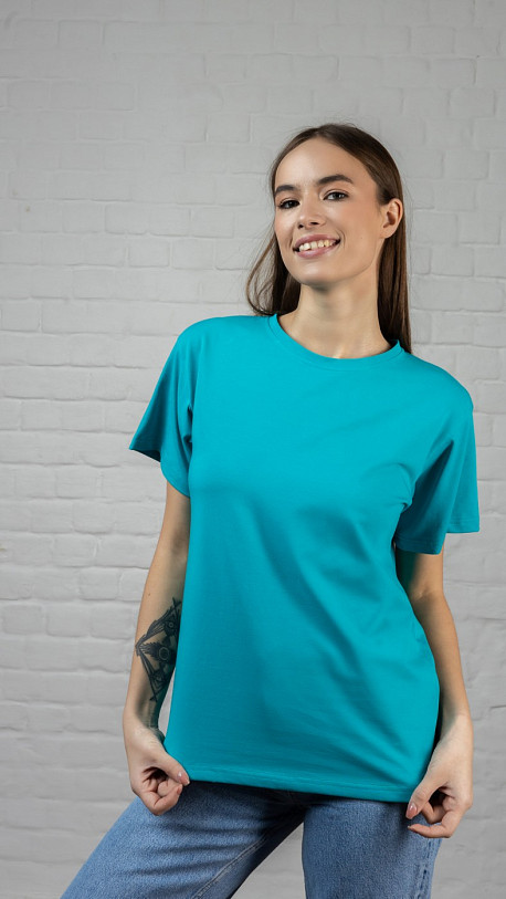 Футболка женская Ритм изумруд