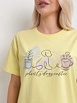 Футболка женская Смайл лимон