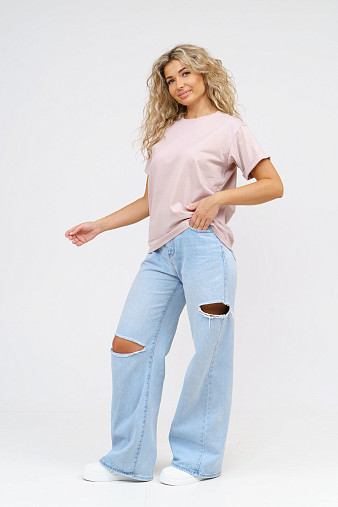 Футболка женская Классика пудра