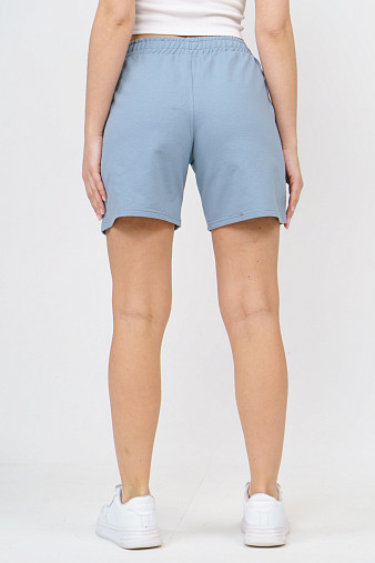 Шорты женские футер голубая дымка