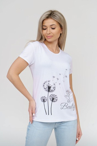 Футболка Одуванчик белый