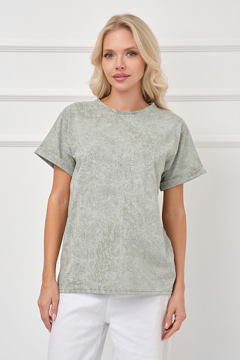 Футболка женская Арабеска фисташка