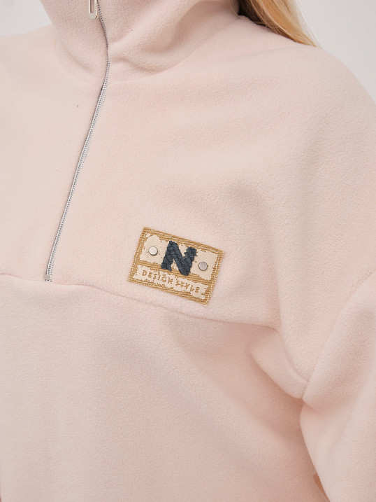 Толстовка жен. Тренд флис св.бежевый