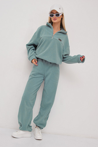 Костюм жен. Тренд флис аква