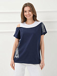Футболка женская Мирэль т.синий