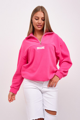 Толстовка жен. Тренд-2 флис малина