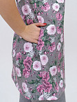 Костюм Симона серый/цветы