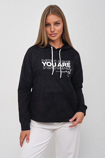 Толстовка женская Винтаж черный