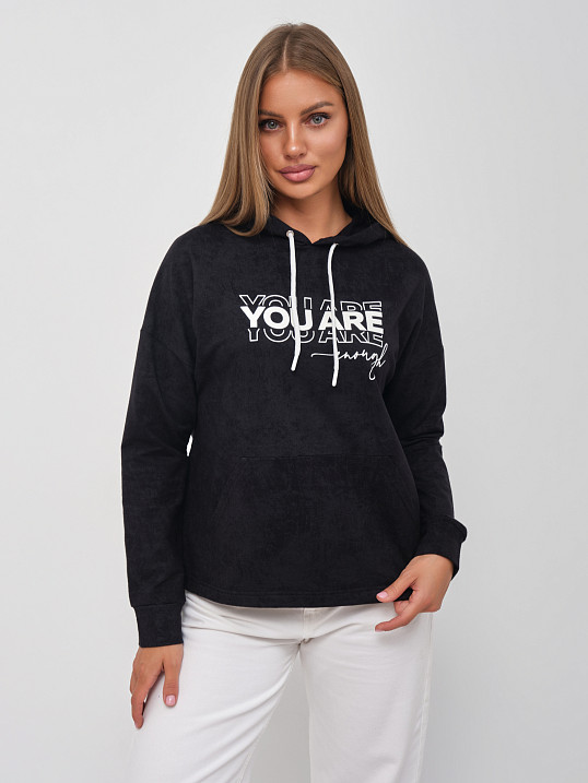 Толстовка женская Винтаж черный