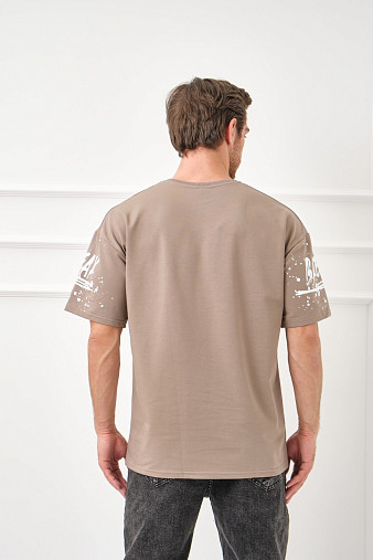 Футболка мужская Дорс футер бежевый