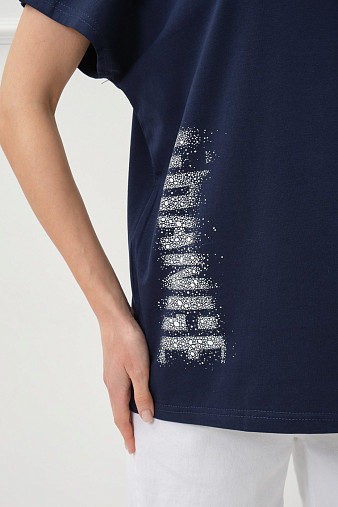 Футболка женская Мирэль т.синий