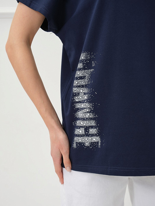 Футболка женская Мирэль т.синий