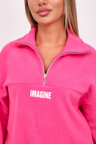 Толстовка жен. Тренд-2 флис малина