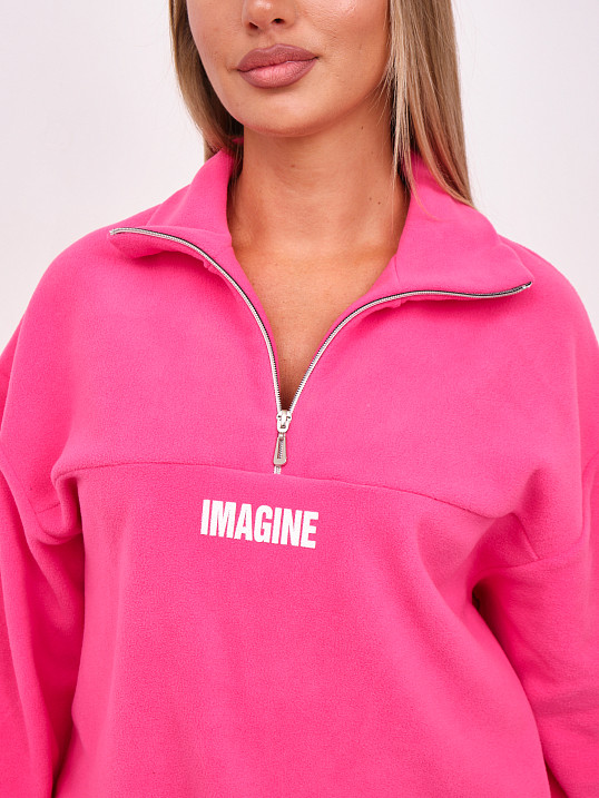 Толстовка жен. Тренд-2 флис малина