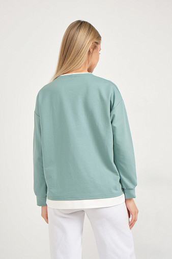 Свитшот женский Кетти св.изумруд