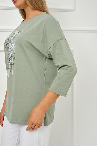 Лонгслив Стиль фисташка