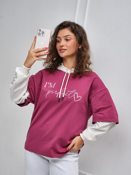 Толстовка женская Венди слива