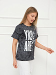 Футболка женская Рефлекс антрацит/серый