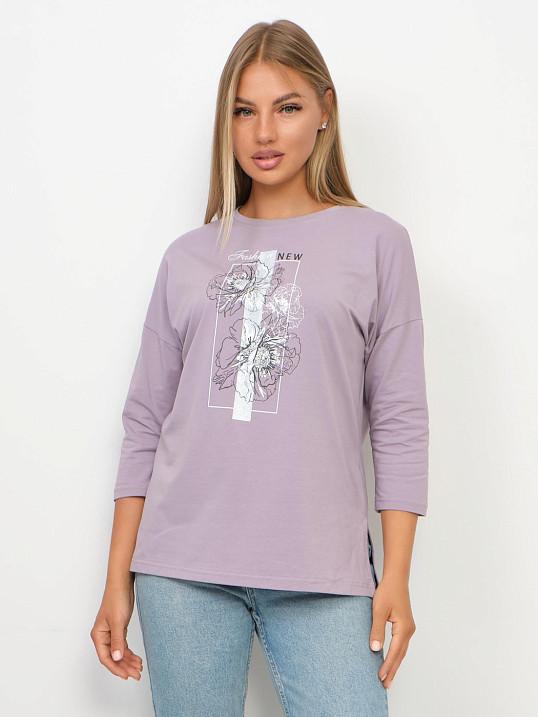 Лонгслив Стиль св.лиловый