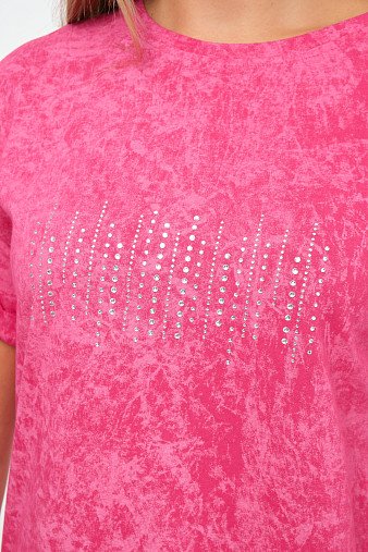 Футболка женская Арабеска фуксия