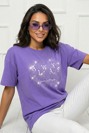 Футболка женская Флай василек