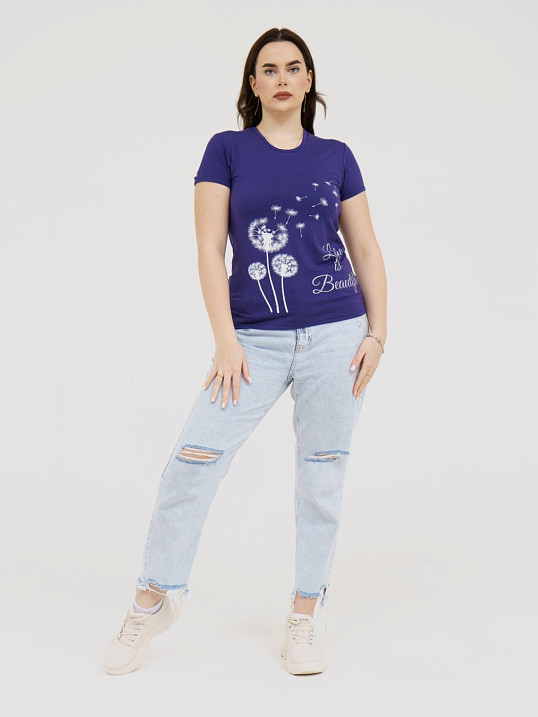 Футболка Одуванчик черника