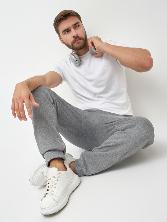 Брюки мужские теплые серый